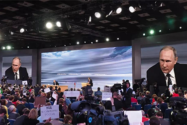 俄羅斯勝利日，普京專用7年的艾比森大屏再次驚艷亮相