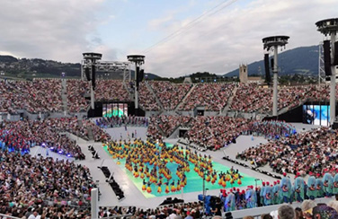 這個(gè)世界文化遺產(chǎn)節(jié)日，艾比森LED地磚屏化身藝術(shù)舞臺(tái)